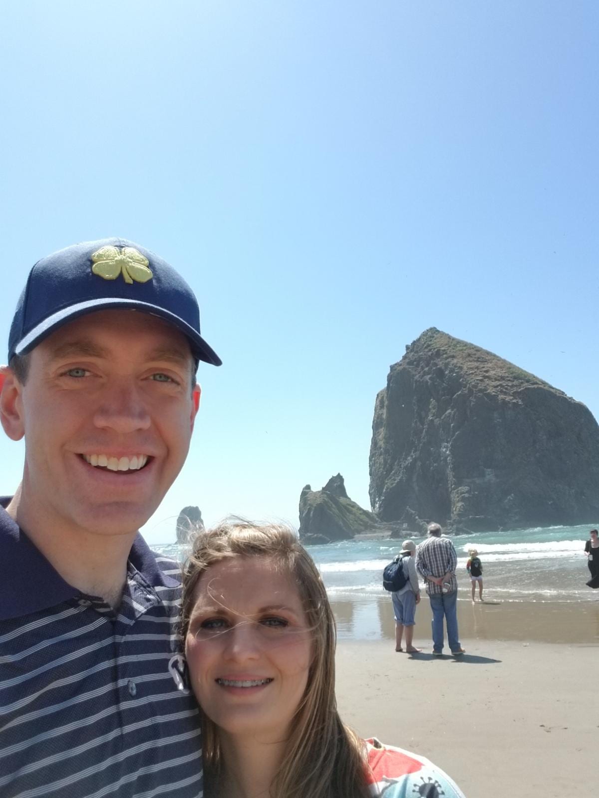 Haystack rock and Cannon Beach