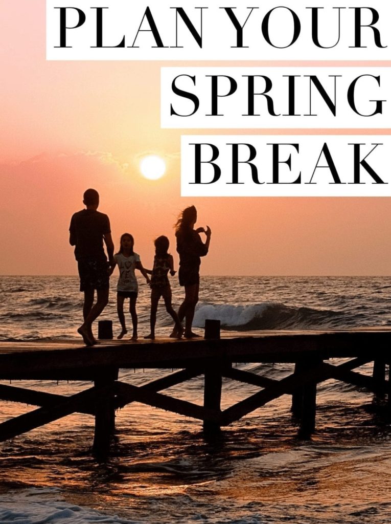 Spring Break locations Pin for Pinterest
