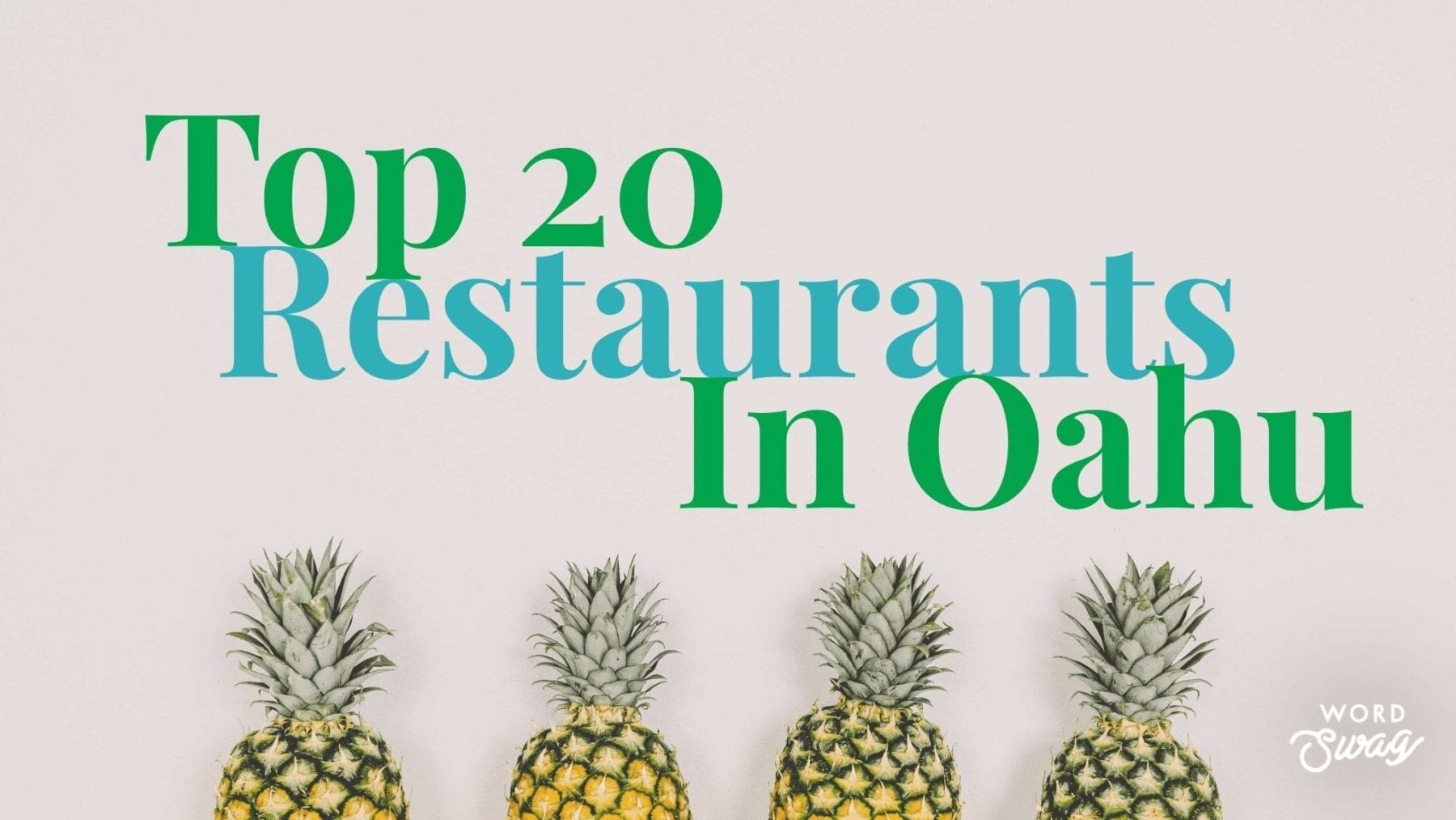 Top Restaurants in Oahu