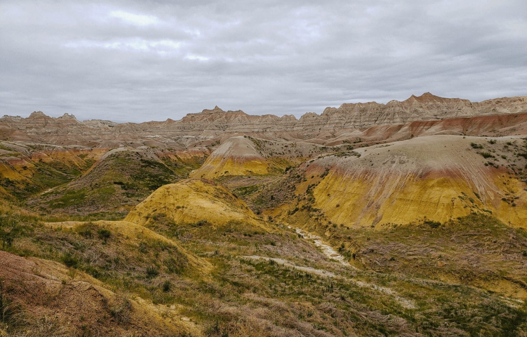 Yellow Mound Overlook Badlands National Park