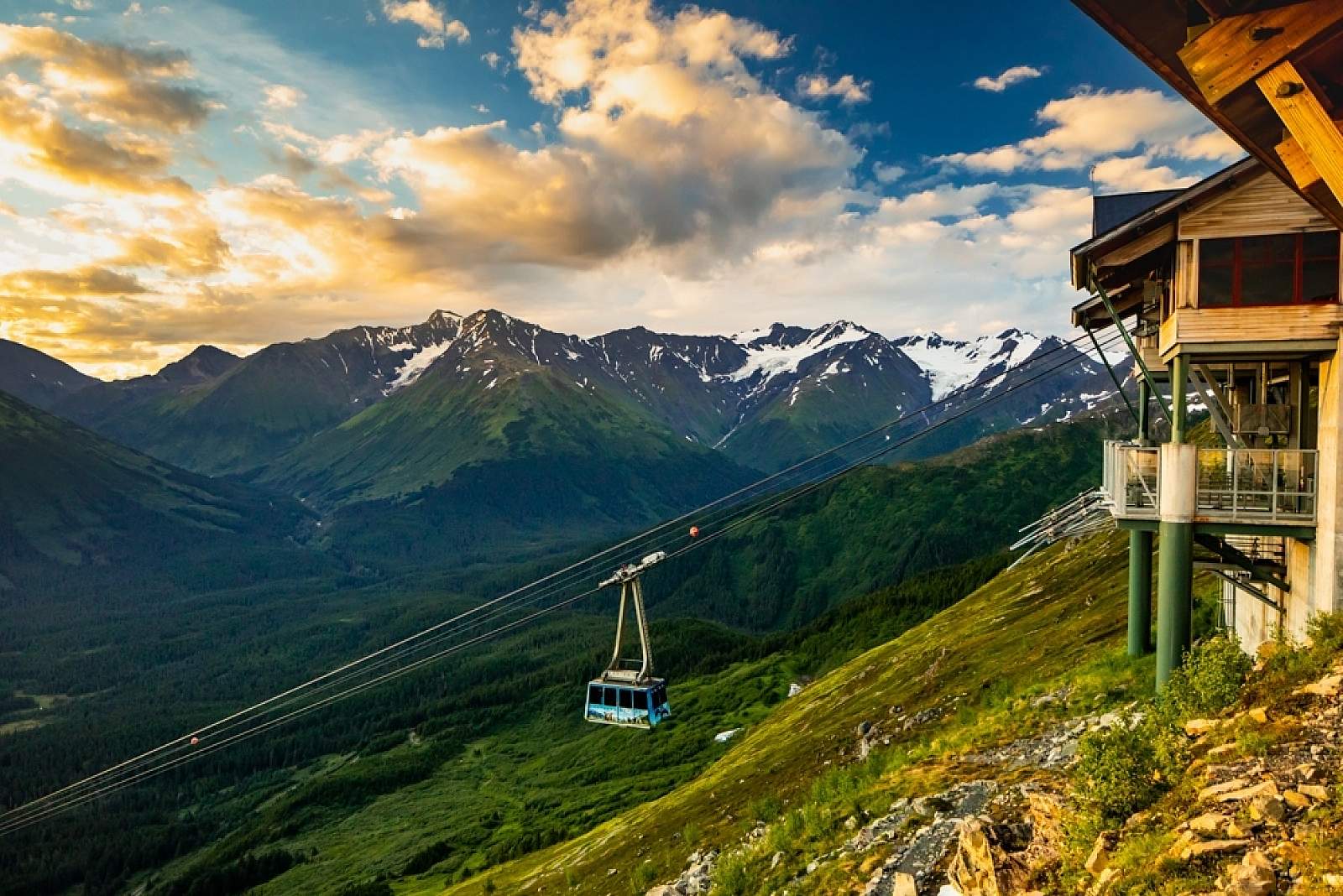 Alyeska Tram in Girdwood Alaska