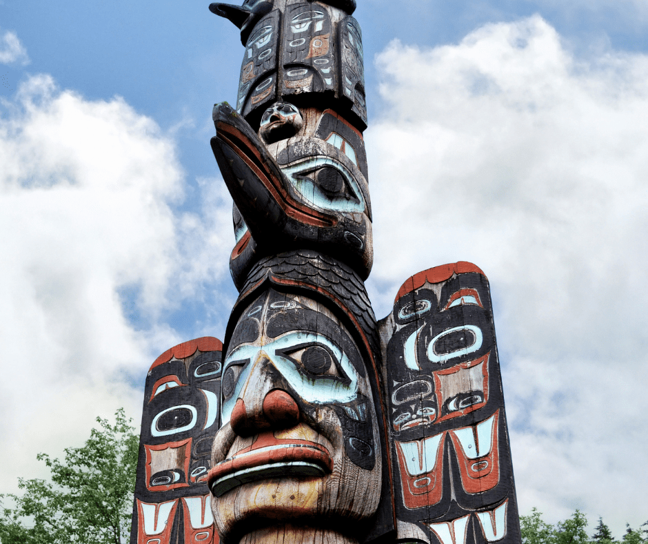 Totem Poles at the University of Alaska Fairbanks