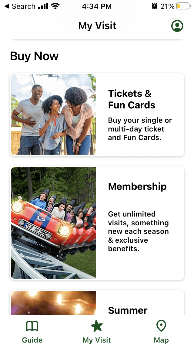 Busch Gardens Williamsburg App