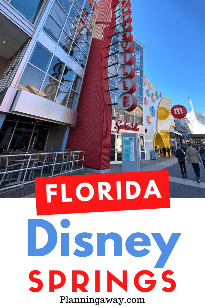 Things to do at Disney Springs Pin for Pinterest