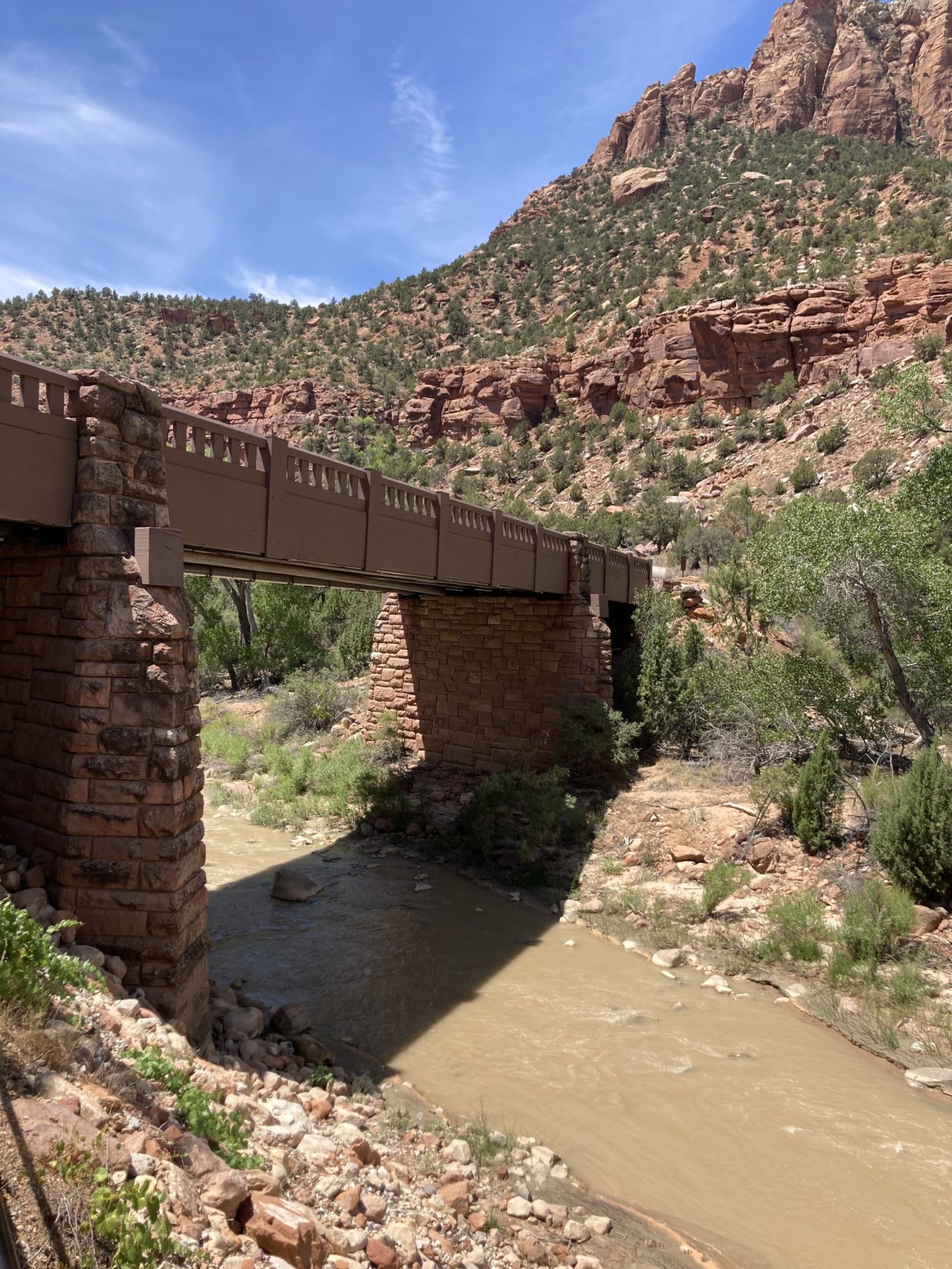 One day in Zion National Park bridge