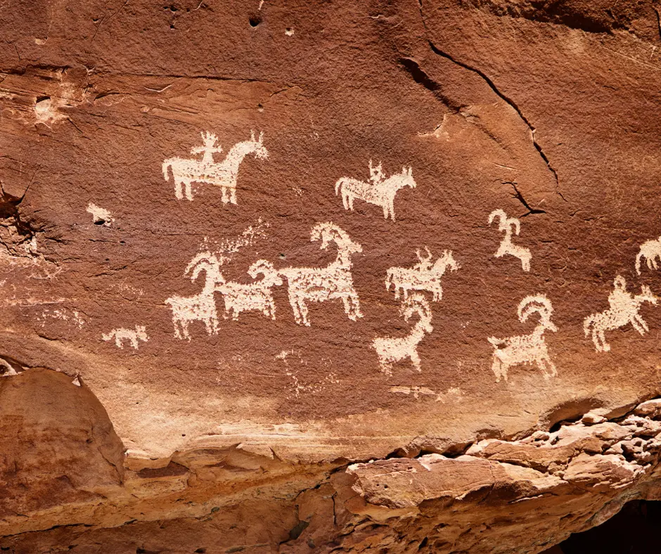 Petroglyphs at Zion National Park