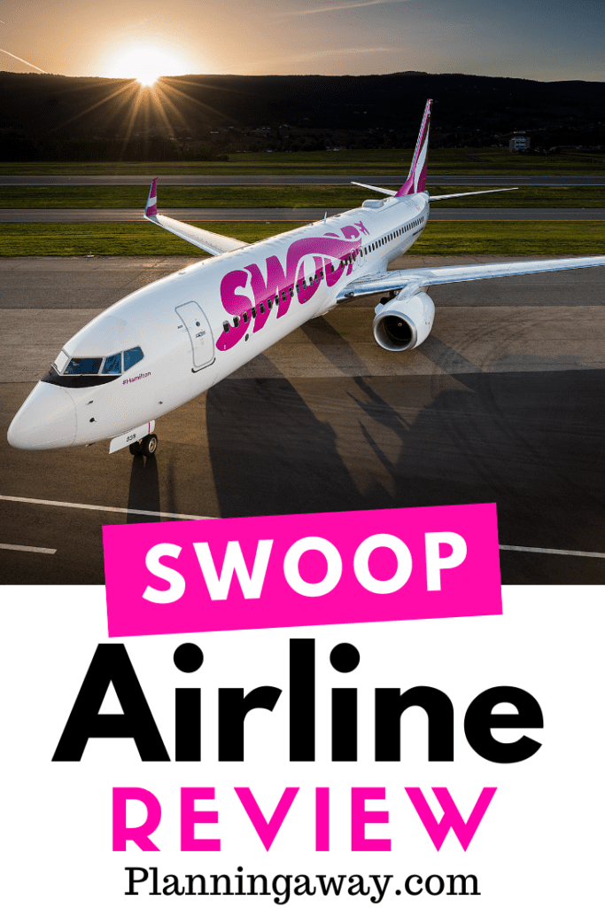 Swoop Airline Review Pin for Pinterest