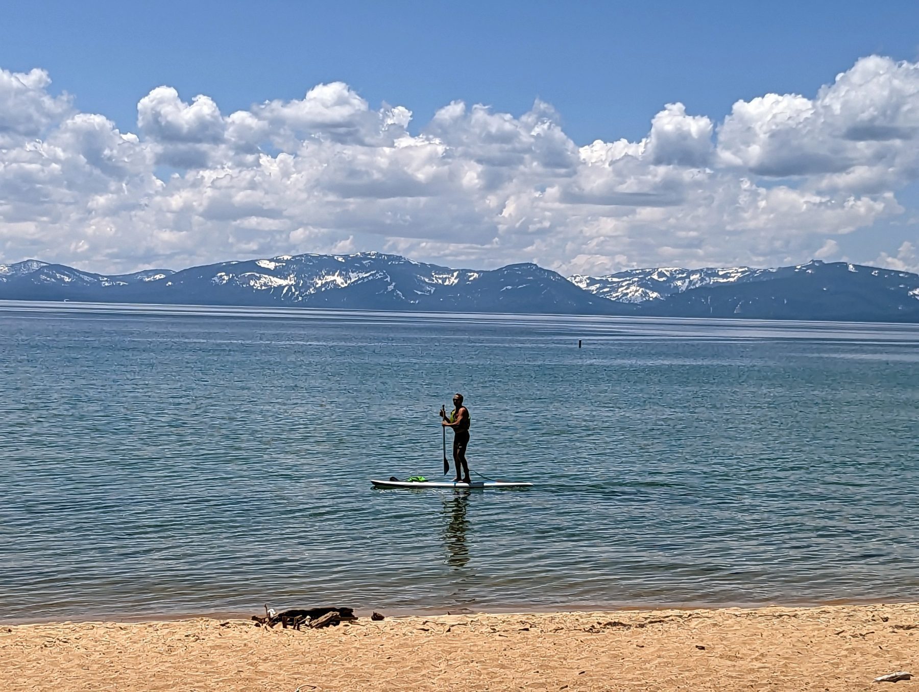 Sand Harbor Beach Lake Tahoe Paddleboard