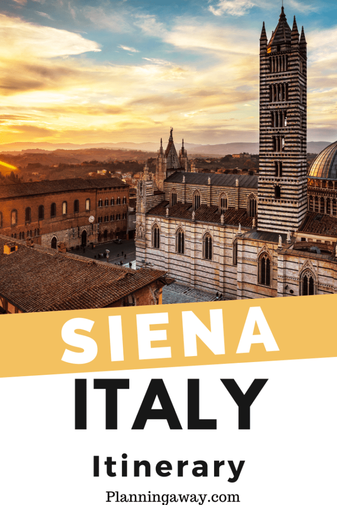 Siena itinerary Pin for Pinterest
