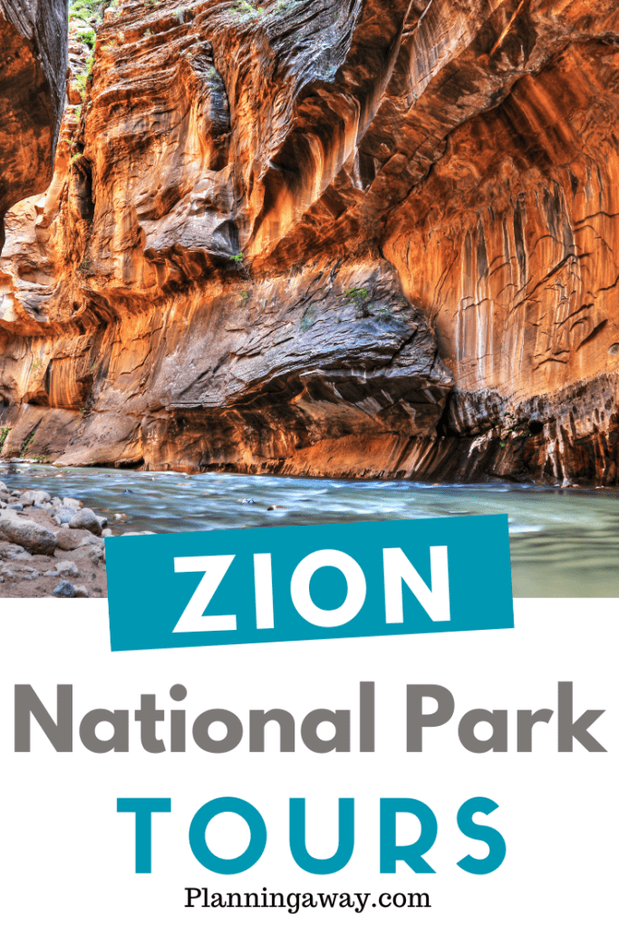 Zion National Park tour pin for Pinterest